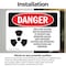 Signmission Radiation & Laser Sign, 5 in H x 7 in W, Vinyl Decal, Rectangle OS-2PACK-DS-D-57-L-2526 - alternate 5